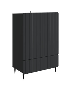 Credenza Nero 66 x 34,5 x 97 cm Legno ingegnerizzato