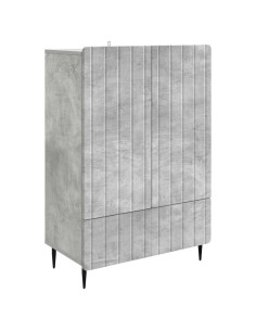 Credenza Grigio Cemento 66 x 34,5 x 97 cm Legno ingegnerizzato