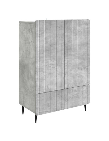 Credenza Grigio Cemento 66 x 34,5 x 97 cm Legno ingegnerizzato