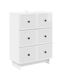 Mobile con Cassetti Bianco Lucido 66 x 34,5 x 90 cm