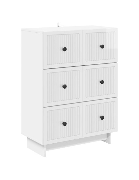 Mobile con Cassetti Bianco Lucido 66 x 34,5 x 90 cm