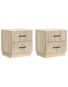 Armadio da Notte 2 pcs Rovere Sonoma 43 x 34,5 x 44,5 cm