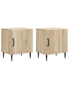 Armadio da Notte 2 pcs Rovere Sonoma 43 x 34,5 x 50 cm