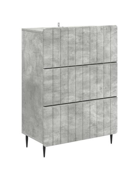 Mobile con Cassetti Grigio Cemento 66 x 34,5 x 92 cm