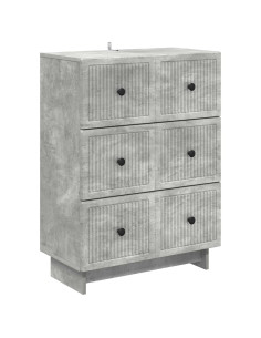 Mobile con Cassetti Grigio Cemento 66 x 34,5 x 90 cm