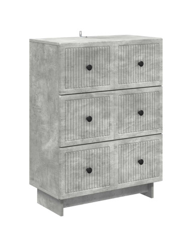 Mobile con Cassetti Grigio Cemento 66 x 34,5 x 90 cm