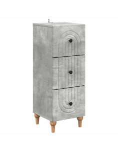 Mobile con Cassetti Grigio Cemento 33 x 34,5 x 90 cm