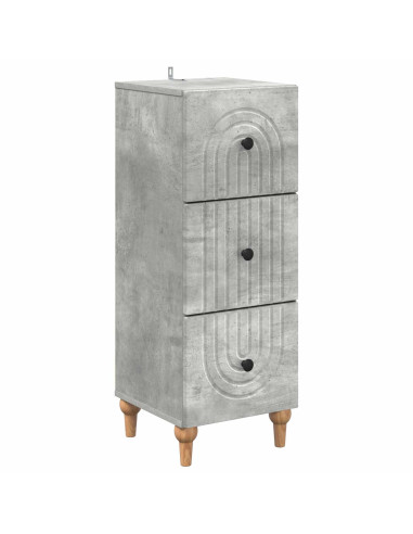 Mobile con Cassetti Grigio Cemento 33 x 34,5 x 90 cm