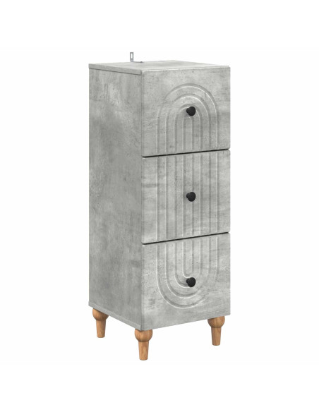 Mobile con Cassetti Grigio Cemento 33 x 34,5 x 90 cm