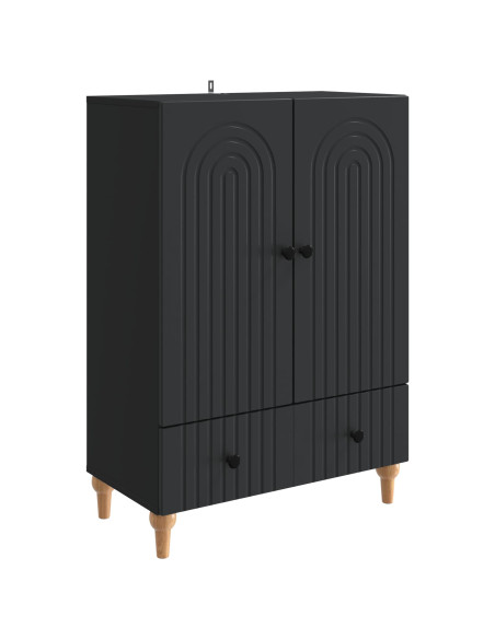 Credenza Nero 66 x 34,5 x 95 cm Legno ingegnerizzato