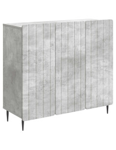 Credenza Grigio Cemento 89 x 34,5 x 82 cm Legno ingegnerizzato