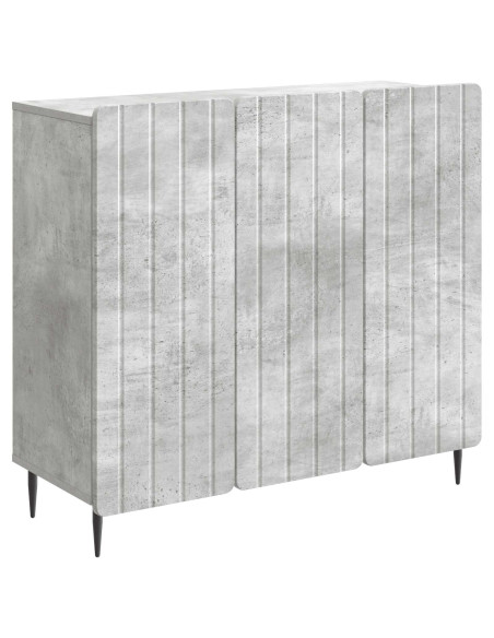 Credenza Grigio Cemento 89 x 34,5 x 82 cm Legno ingegnerizzato