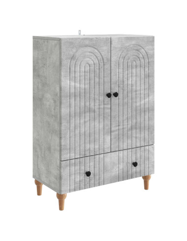 Credenza Grigio Cemento 66 x 34,5 x 95 cm Legno ingegnerizzato