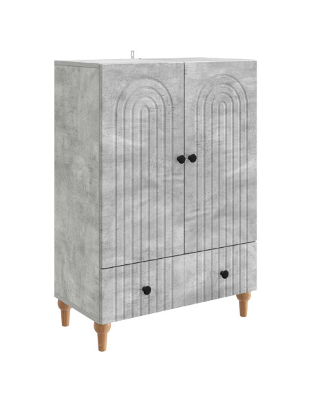 Credenza Grigio Cemento 66 x 34,5 x 95 cm Legno ingegnerizzato
