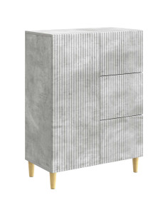 Credenza Grigio Cemento 66 x 34,5 x 90 cm Legno ingegnerizzato