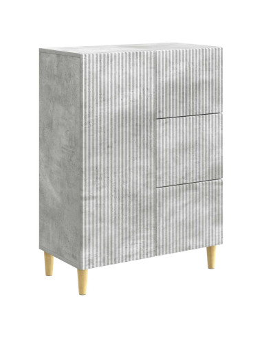 Credenza Grigio Cemento 66 x 34,5 x 90 cm Legno ingegnerizzato