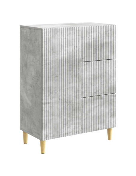 Credenza Grigio Cemento 66 x 34,5 x 90 cm Legno ingegnerizzato