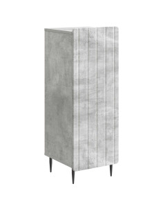 Credenza Grigio Cemento 34,5 x 33 x 92 cm Legno ingegnerizzato