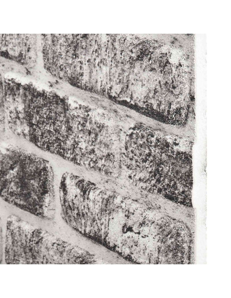 Pannelli da parete 10 pcs Grigio Scuro e Bianco 100 x 50 cm