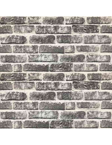 Pannelli da parete 10 pcs Grigio Scuro e Bianco 100 x 50 cm