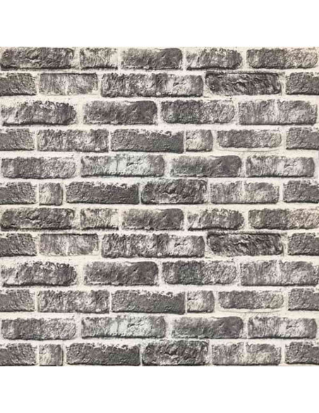 Pannelli da parete 10 pcs Grigio Scuro e Bianco 100 x 50 cm