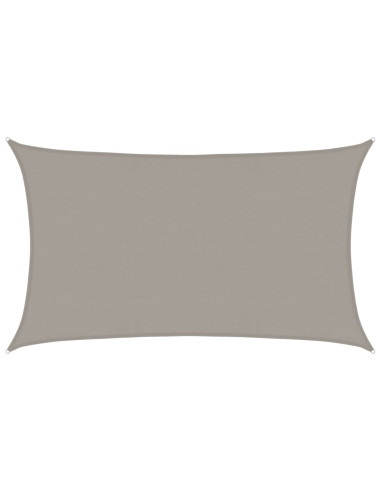 Vela Parasole 160 g/m² Rettangolare Grigio Chiaro 5x8 m in HDPE