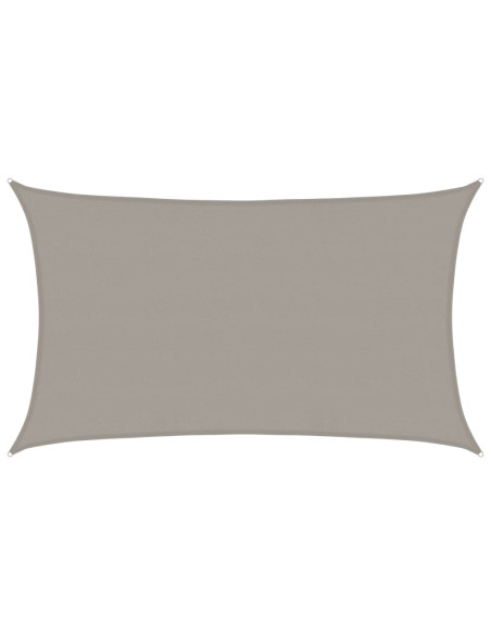 Vela Parasole 160 g/m² Rettangolare Grigio Chiaro 5x8 m in HDPE