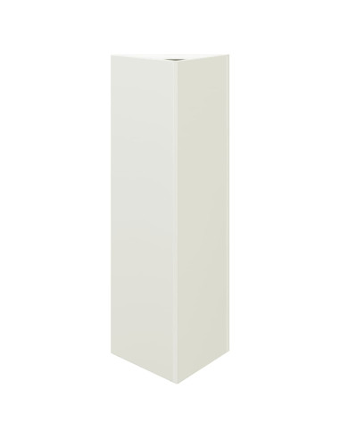 Fioriere 2 pz Bianche Triangolari 30x26x75 cm in Acciaio