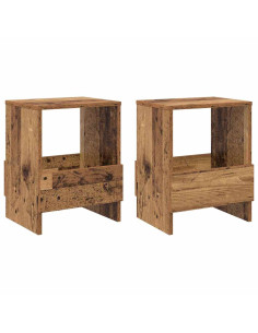 Scaffale per riviste 2 pcs Legno vecchio 35 x 30 x 45 cm 2