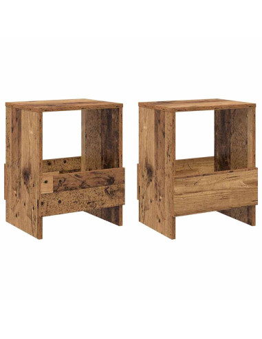 Scaffale per riviste 2 pcs Legno vecchio 35 x 30 x 45 cm