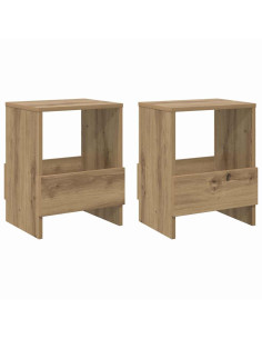 Scaffale per riviste 2 pcs Rovere artigianale 35 x 30 x 45 cm 2