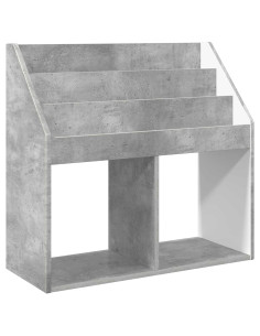 Libreria per Bambini Grigio cemento 72,5 x 29,5 x 69 cm 2