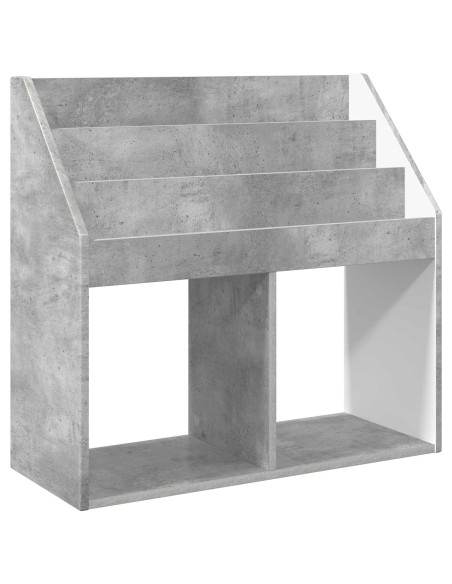 Libreria per Bambini Grigio cemento 72,5 x 29,5 x 69 cm