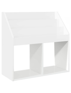 Libreria per Bambini Bianco Lucido 72,5 x 29,5 x 69 cm 2