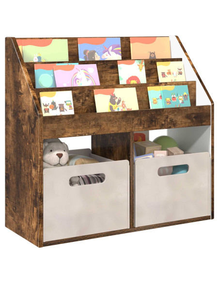 Libreria per Bambini Rovere fumé 72,5 x 29,5 x 69 cm