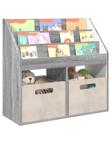 Libreria per Bambini Grigio Sonoma 72,5 x 29,5 x 69 cm