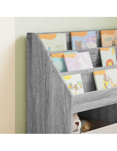 Libreria per Bambini Grigio Sonoma 72,5 x 29,5 x 69 cm