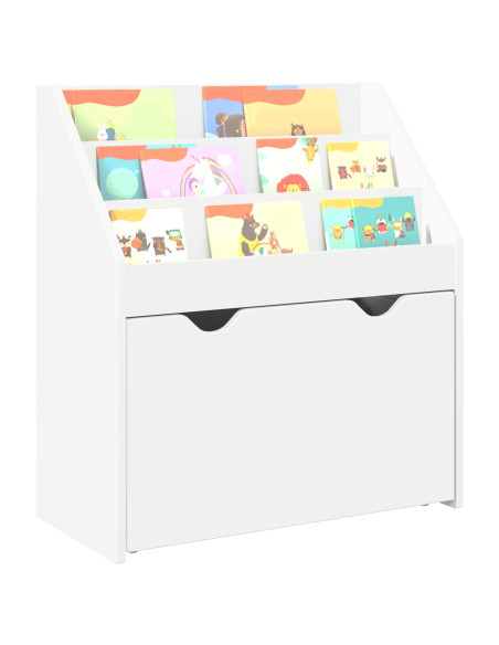Libreria per Bambini Bianco 60 x 29,5 x 69 cm Legno multistrato