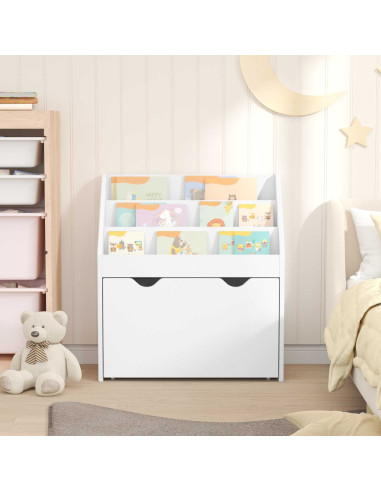 Libreria per Bambini Bianco 60 x 29,5 x 69 cm Legno multistrato