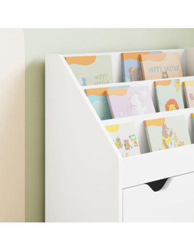 Libreria per Bambini Bianco 60 x 29,5 x 69 cm Legno multistrato