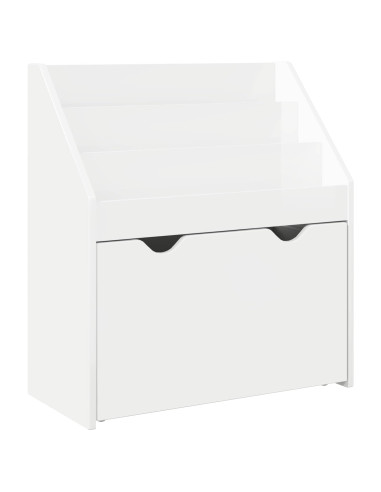 Libreria per Bambini Bianco Lucido 60 x 29,5 x 69 cm