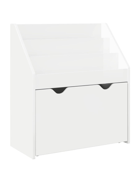 Libreria per Bambini Bianco Lucido 60 x 29,5 x 69 cm