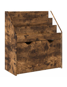Libreria per Bambini con cassetto Rovere fumé 60 x 29,5 x 69 cm 2