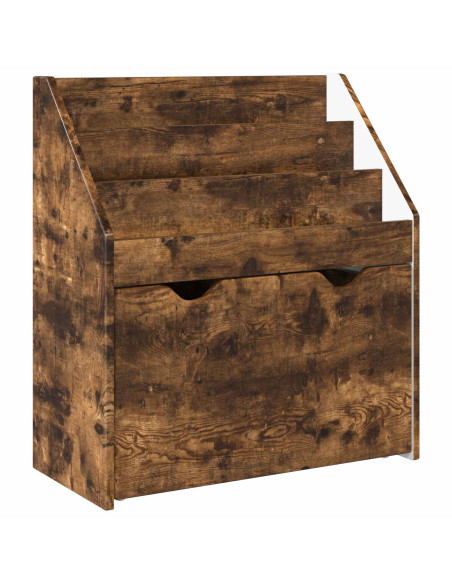 Libreria per Bambini con cassetto Rovere fumé 60 x 29,5 x 69 cm