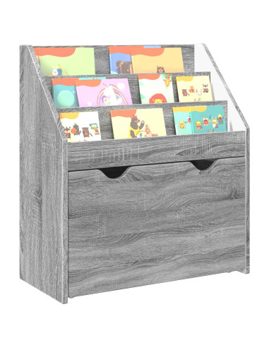 Libreria per Bambini Grigio Sonoma 60 x 29,5 x 69 cm