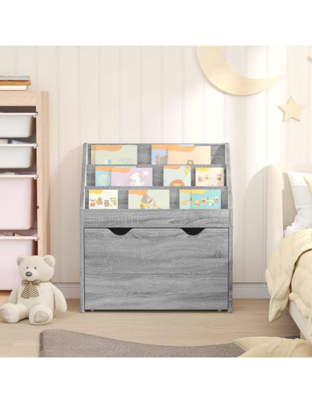Libreria per Bambini Grigio Sonoma 60 x 29,5 x 69 cm
