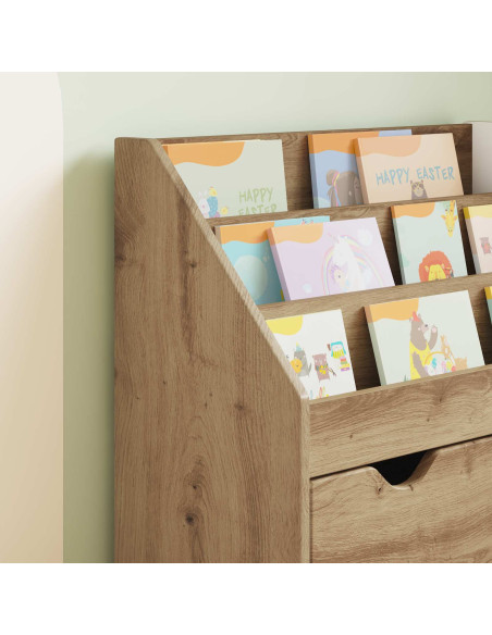 Libreria per Bambini Rovere artigianale 60 x 29,5 x 69 cm