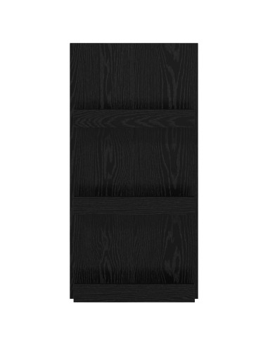 Scaffale per riviste Rovere Nero 51 x 11 x 102 cm