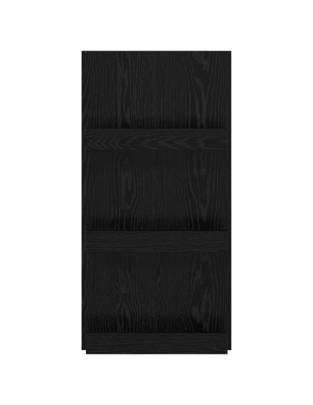 Scaffale per riviste Rovere Nero 51 x 11 x 102 cm
