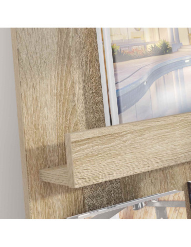 Scaffale per riviste Rovere Sonoma 51 x 11 x 102 cm